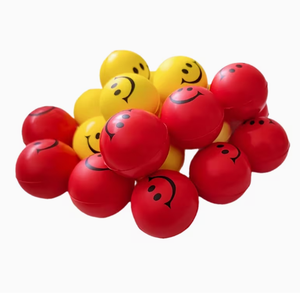 HAWK SPORTS INDUSTRIES Smile <b>Face</b> Cute Soft Toy <b>Exercise</b> Ball PU Portable Fitness Equipment for Muscle Relaxation Body Training - Product Image 6