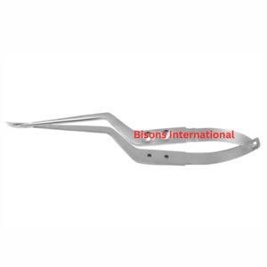 BISONS Wholesale Yasargil Micro Scissors Bayonet Type <b>Neurosurgery</b> Surgical <b>Instrument</b> Stainless Steel Fine Tip Manual CE - Product Image 1