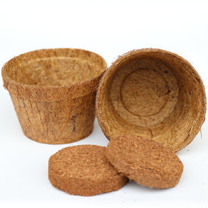Invernadero hidropónico para plantas, maceta para semillas de vivero, coir, maceta de coco, fibra de coco biodegradable - Product Image 1