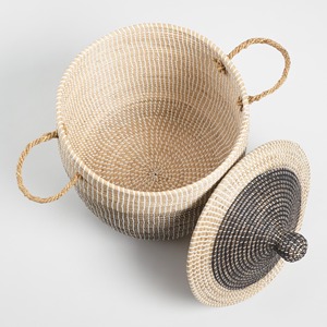 Panier en jacinthe d'eau de qualité supérieure, organisateur de rangement durable pour la maison, directement de l'usine - Product Image 5