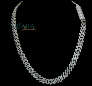 Women's & Men's Moissanite <b>Statement</b> <b>Necklace</b> Round Brilliant Cut 18K Gold Plated S925 Silver Luxury Jewelry - Product Image 1