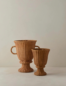 Meilleure nouvelle sélection, dernier design, touche rustique, merveilleux pour illuminer votre maison, ensemble de vases en rotin. - Product Image 1