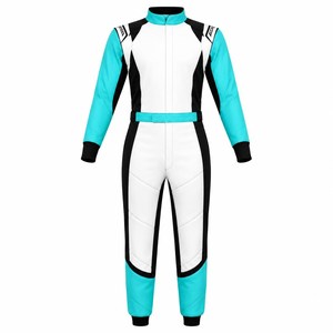 Combinaison de karting léger personnalisée pour le sport automobile, 280g, impression par sublimation, tissu polyester, confortable, toutes saisons, logo personnalisé - Product Image 1