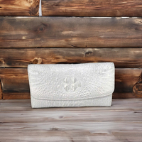 Pochette de luxe multifonction en cuir véritable imperméable pour femme, porte-cartes long avec plusieurs emplacements pour cartes