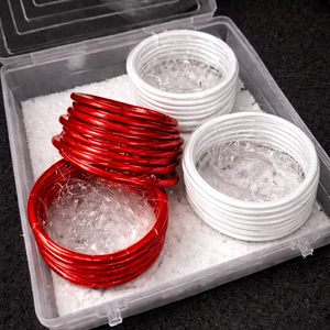 ผู้หญิงและเด็กผู้หญิงชอบกำไลแก้วแฟชั่นที่ทันสมัย ผู้หญิงโดยเฉพาะชอบสวมกำไลในงานแต่งงาน งานฝีมือจากเรซิ่น - Product Image 1