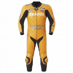 Traje de Carreras Dani Pedrosa MotoCP Premium de Una Pieza Completo para Pista con Protectores Deslizantes OEM CE - Product Image 1