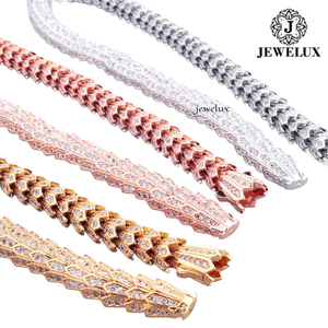 Promotion : Collier Serpent en Moissanite Jewelux, Plaqué Or 18K, Sertissage Pavé, Bijou Tendance Unisexe, Design Animal de Luxe, Origine Inde - Product Image 2