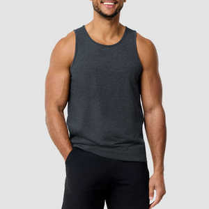 เสื้อกล้ามผู้ชาย Hawk Eye Sports TT-32 สีพื้น ผ้าฝ้าย คอกลม ระบายอากาศได้ดี เป็นมิตรกับสิ่งแวดล้อม สไตล์ลำลอง ถักทอแบบไร้แขน - Product Image 1