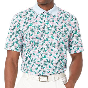 Custom <b>Flamingo</b> Tropical Print Hawaiian <b>Shirt</b> Men Short Sleeve Button Up Summer Beach Vacation Resort Wear Sublimation OEM - Product Image 2