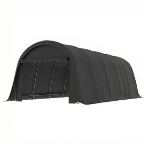 Tettoia Portatile Grigio Scuro per Camion e Riparo dalla Pioggia - Product Image 5