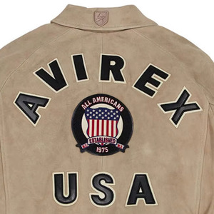 High Quality Wholesale Professional <b>Leather</b> Avirex USA <b>Suede</b> <b>Jacket</b> With Matching Cap Free Offer Tan Color Men's Bomber Style - Product Image 6