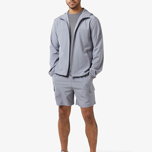 Conjunto de Pantalones Cortos y Chaqueta Cortavientos Personalizados de Alta Calidad para Verano, Conjunto de Pantalones Cortos y Chaqueta Cortavientos para Hombre, Conjunto de Pantalones Cortos de Nailon con Bloques de Color Unisex 2026 - Product Image 4
