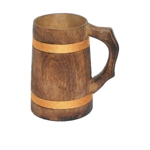 Chope à bière en bois de conception Koi fabriquée à la main fabriquée en Inde pour les occasions de fête Article le plus vendu - Product Image 5