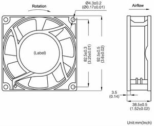 Ventilador Eléctrico de 18 Pulgadas para Horno Empotrado, con Rodamiento de Bolas de Motor de 92x38mm, 220V, 5000 Piezas - Product Image 6