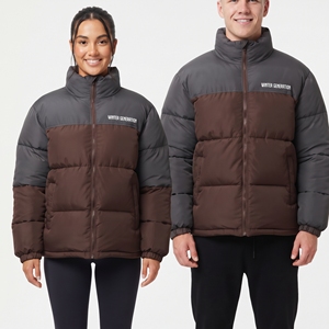 Blousons matelassés oversize pour hommes et femmes, chauds et épais, style streetwear, manteaux d'hiver en duvet unisexe - Product Image 1