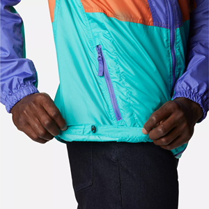 Men's Color Blocking Hooded Racer Windbreaker <b>Jacket</b> Waterproof Windproof Quick Dry Breathable Zipper Closure Safari Style - Product Image 6