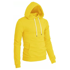 Sudadera con Capucha Amarilla Personalizada para Hombre, de Algodón y Felpa, Informal, Lisa, para Invierno, Estilo Urbano, Pakistán, Mejor Valorada al por Mayor - Product Image 2