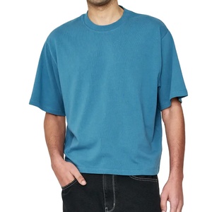 Camisetas Negras Personalizadas para Hombre, Manga Corta, Cuello Redondo, 100% Algodón, Tela de Sarga, Logotipo Serigrafiado en la Parte Delantera, Estilo Formal, Corte Holgado - Product Image 1