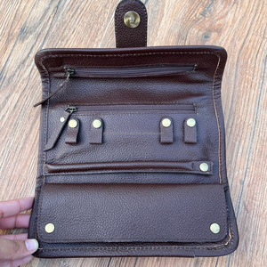 ที่เก็บเครื่องประดับกระเป๋าหนังวัวแบบพับได้ปรับแต่งได้ที่เก็บเครื่องประดับกระเป๋าแบบพกพา - Product Image 5