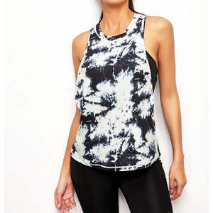 Hot Selling Top Best Quality Women Tank Top <b>Button</b> Custom Logo Quick Dry Breathable Eco-Friendly Spandex/Polyester - Product Image 1