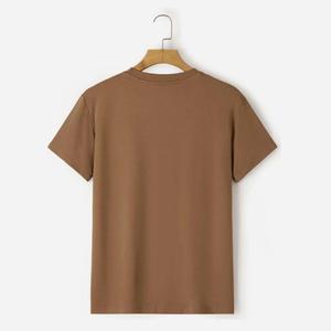 เสื้อยืดคอตตอนคุณภาพสูง แบบเรียบ ไม่มีลาย สั่งทำได้ ไซส์พลัส เสื้อยืดผู้ชายทรงโอเวอร์ไซส์ เนื้อผ้าหนา ผลิตจากปากีสถาน - Product Image 2