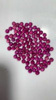 100 pièces/lot de pierres précieuses en rubis naturel rond facetté, couleur rouge, taille 4 mm, pierres en vrac, prix de gros, fabricant de rubis pour l'exportation