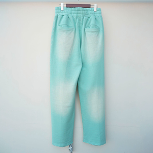 Pantalon de jogging unisexe décontracté en toile légère délavée effet vieilli pour homme 2026, avec logo personnalisé et taille élastique respirante - Product Image 2