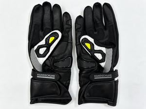 Nouveaux gants de moto en cuir avec écran tactile, manchette confortable et fermeture robuste - Product Image 2