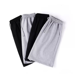 Pantalones cortos de algodón para hombre con cintura ajustable con cordón, ropa casual personalizada, proveedor de pantalones cortos de algodón para hombre, pantalones cortos de algodón transpirables - Product Image 2