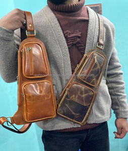 Real Handmade Full Grain Crunch Leather Vintage <b>Men</b> Sling Crossbody <b>Bags</b> High Fashionable Unique Travel <b>Messenger</b> Utility <b>Bag</b> - Product Image 3