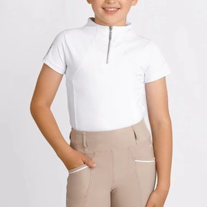 Camiseta de Entrenamiento Transpirable para Niños, Capa Base para Montar a Caballo, Tejido Suave, Elegante, Cómoda, Capas Base de Alta Calidad Personalizadas - Product Image 1