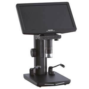 Écran IPS 7 pouces pour microscope numérique LCD HDMI pour adultes, microscope électronique de soudage 1200X, 8 lumières LED, 2 microscopes flexibles - Product Image 1