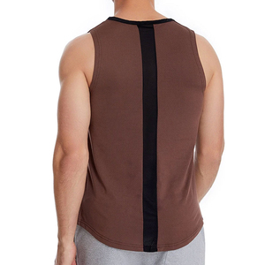 Débardeur de sport pour homme été 2026 – 100 % coton, écologique, respirant et séchage rapide, couleur et logo avant personnalisables - Product Image 4