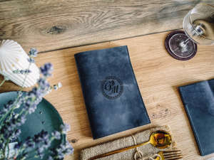 Porte-menu en cuir de qualité supérieure, luxueux, durable, anti-odeurs, pour restaurant, café, couverture de menu élégante LMC-0085 - Product Image 4