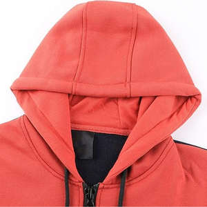 Sudaderas con capucha de dos colores para hombre, con cremallera, de algodón y forro polar, ropa informal, nueva llegada, último diseño de moda, sudaderas con capucha para hombre - Product Image 4