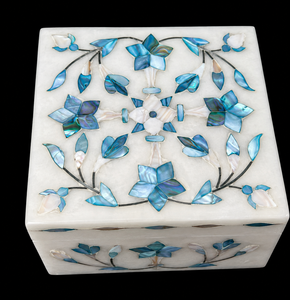 Handmade Square Shape Jewelry Boxes Best Quality with Mother of Pearl Inlay for <b>Ring</b> & Watch <b>Storage</b> for Sale - Product Image 1