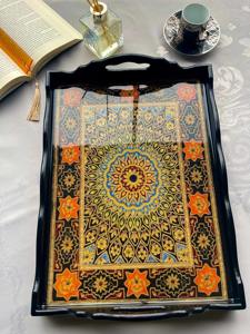 Plateau en bois imprimé avec logo d'équipe pour les fêtes de porte-à-porte, idéal pour le service des aliments lors des jours de match, vente en gros de plateaux de service - Product Image 4