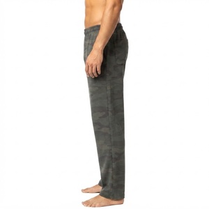 Pantalon de survêtement camouflage pour homme, taille élastique avec cordon de serrage, coupe décontractée ample, en coton respirant avec poches, style printemps - Product Image 3