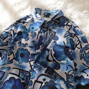 Chemises d'été pour homme à manches courtes, personnalisables OEM/ODM, nouvelle collection, haute qualité, respirantes, à bouton unique, décontractées - Product Image 4