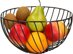 Panier en fil métallique de qualité supérieure, durable et polyvalent, pour organiser les fruits, le pain, les légumes et les provisions dans la cuisine. - Product Image 3