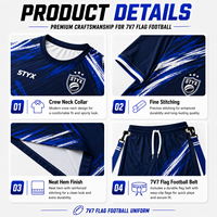 Tenue de football 7v7 personnalisée, respirante, 100 % polyester, impression par sublimation, OEM ODM, ensemble uniforme unisexe adulte