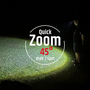 Lampe frontale LED Série Eclipse 300/450/600 Lumens, Alimentation hybride pile sèche ou Li-ion, Flash rouge pour la sécurité en chasse, Vente en gros - Product Image 3