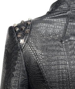 Chaqueta Bomber de Cuero Genuino para Hombre de Alta Calidad |   Tela de Lona Impermeable y Resistente al Viento |   Moda de Invierno Estilo Vintage Frontal - Product Image 5