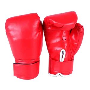 Gants de boxe professionnels pour MMA et kickboxing, en cuir, personnalisables, avec fermeture auto-agrippante, pour entraînement en salle de sport - Product Image 1