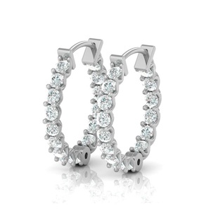 Pendientes de Diamantes Cultivados en Laboratorio de Excelente Calidad para Bodas o Cumpleaños y Regalo Romántico Disponibles a Buen Precio - Product Image 1