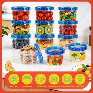 Confezione da 10 Contenitori in Plastica Trasparente da 500ml con Coperchio a Torsione, Ermetici, Riutilizzabili per Congelatore, Spedizione Gratuita - Product Image 4