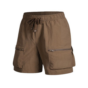 Men's <b>Cargo</b> <b>Shorts</b> Solid Color Quick Dry Drawstring Waist Fabric Casual <b>Short</b> <b>Shorts</b> - Product Image 1