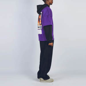 Sudaderas Vintage para Hombre al por Mayor, 100% Algodón, Manga Larga, Oversize, Estilo Boxy, Lavadas, Transpirables, Ecológicas, Fabricante OEM de Moda - Product Image 6