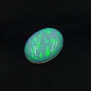 Ethiopian <b>Honey</b> Comb Opal Gemstone: 6.20ct Oval Cabochon for Jewelry - Product Image 4
