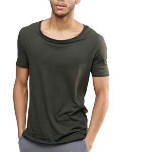 Venta al por mayor en línea camiseta orgánica a granel personalizada 100% algodón personalizado Vintage negro Oversize lavado ácido camisetas para hombres - Product Image 1